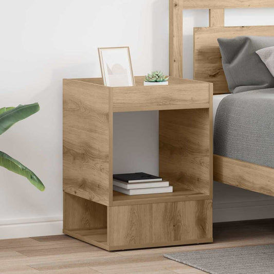 vidaXL End Table 2 pcs Artisan Oak 40 x 40 x 56 cm Engineered Wood