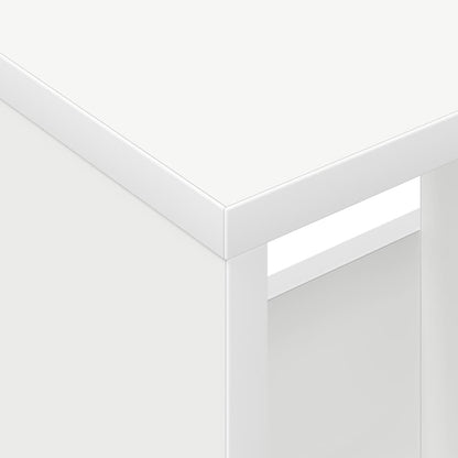 vidaXL Magazine Rack White 102 x 30 x 45 cm