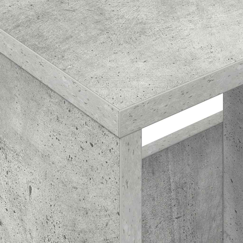 vidaXL Magazine Rack Concrete Grey 102 x 30 x 45 cm