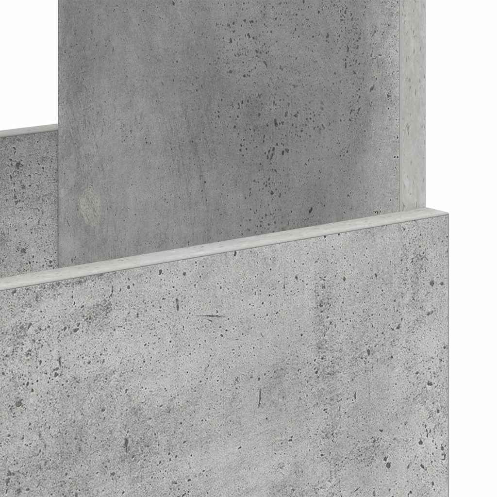 vidaXL Magazine Rack Concrete Grey 102 x 30 x 45 cm