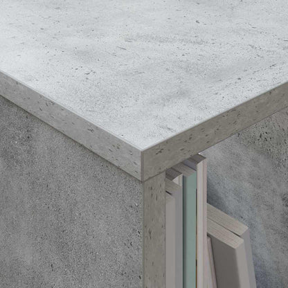 vidaXL Magazine Rack Concrete Grey 102 x 30 x 45 cm