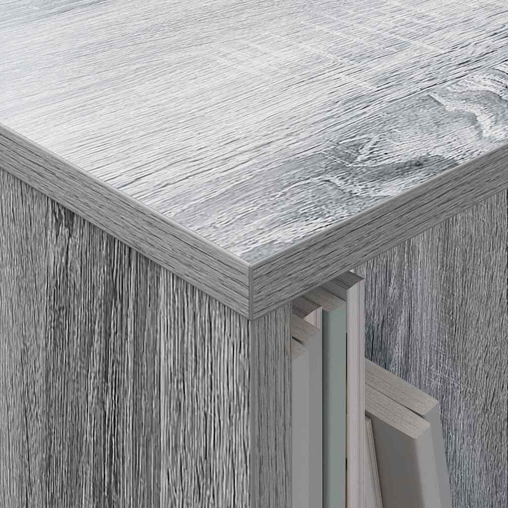 vidaXL Magazine Rack Grey Sonoma 102 x 30 x 45 cm