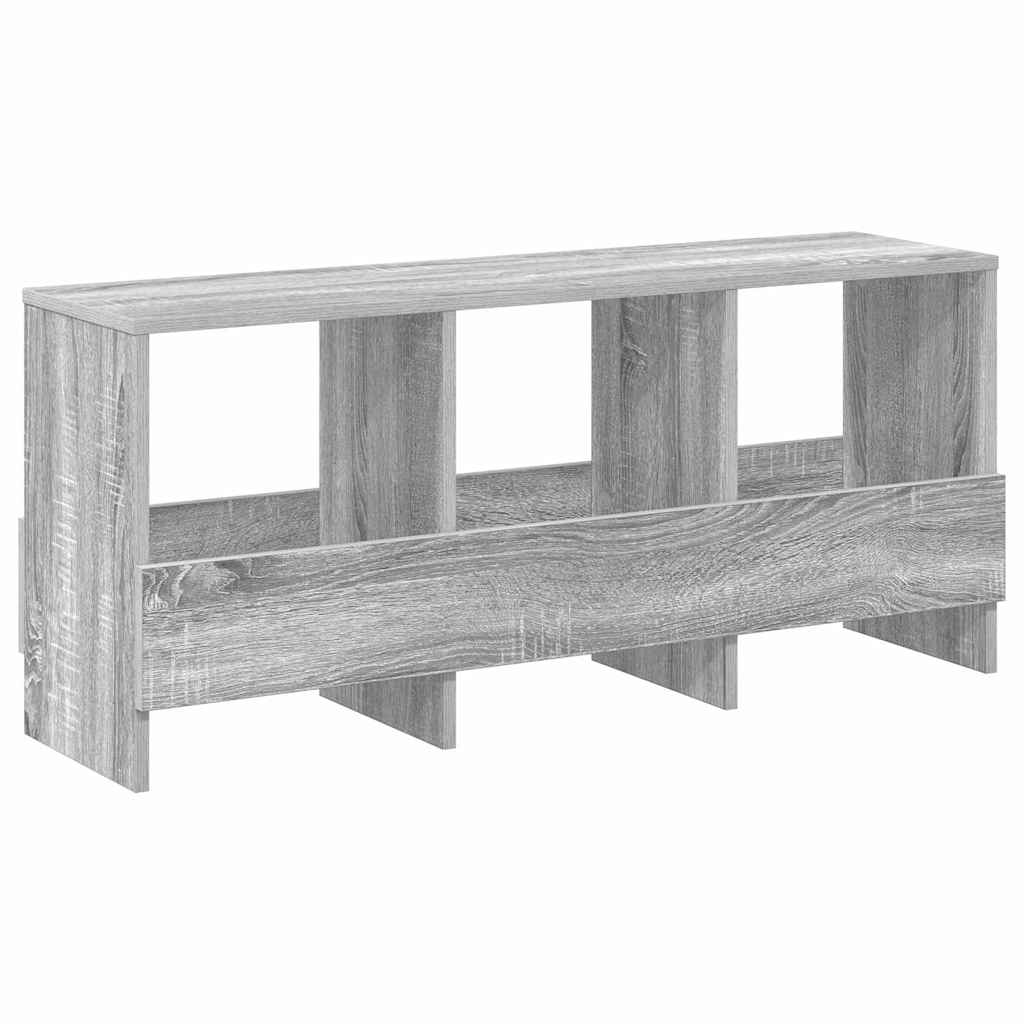 vidaXL Magazine Rack Grey Sonoma 102 x 30 x 45 cm