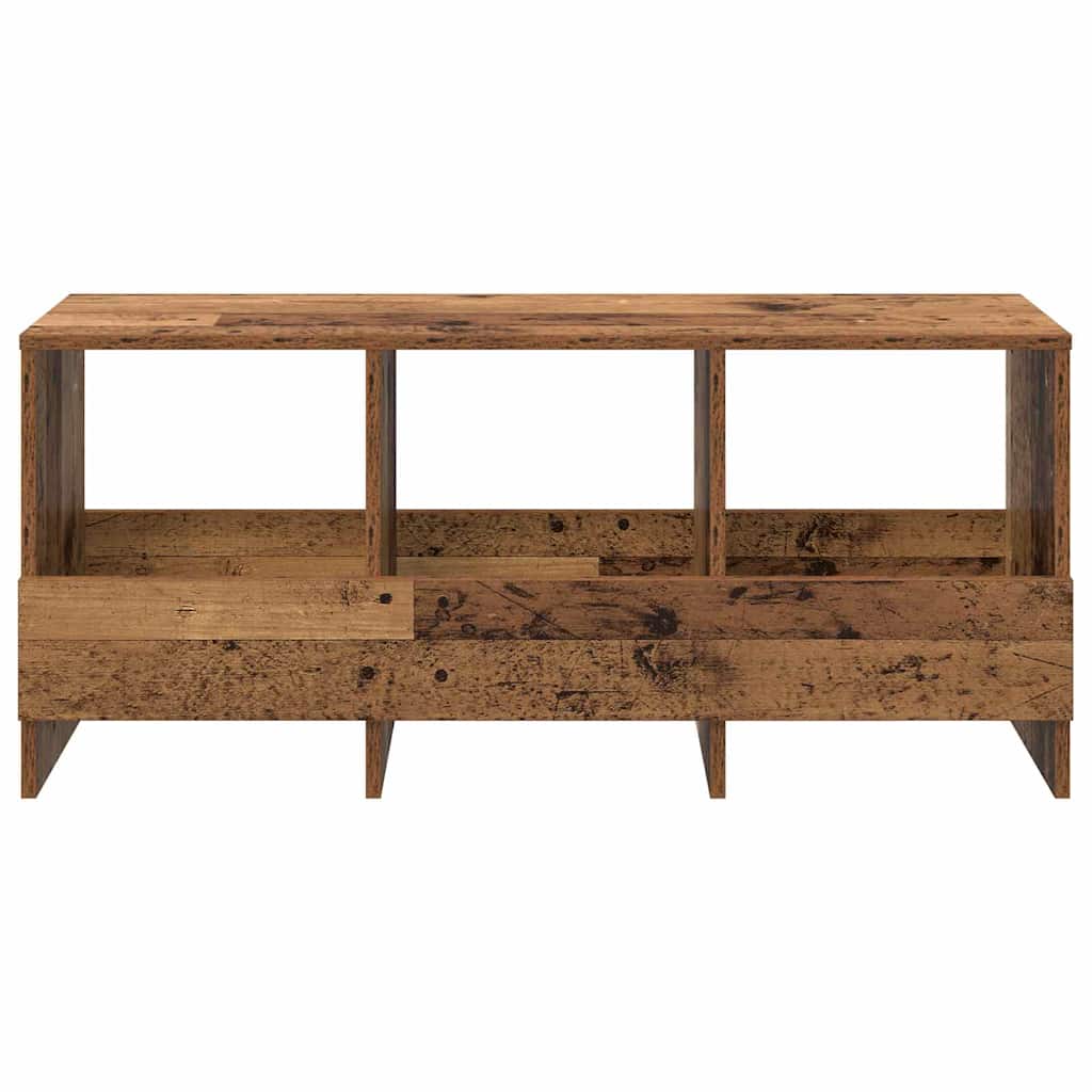 vidaXL Magazine Rack Old Wood 102 x 30 x 45 cm