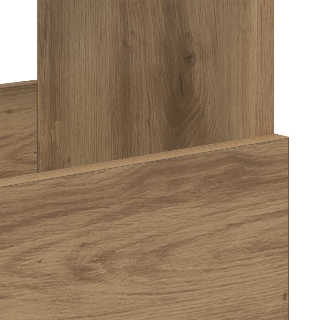 vidaXL Magazine Rack Artisan Oak 102 x 30 x 45 cm