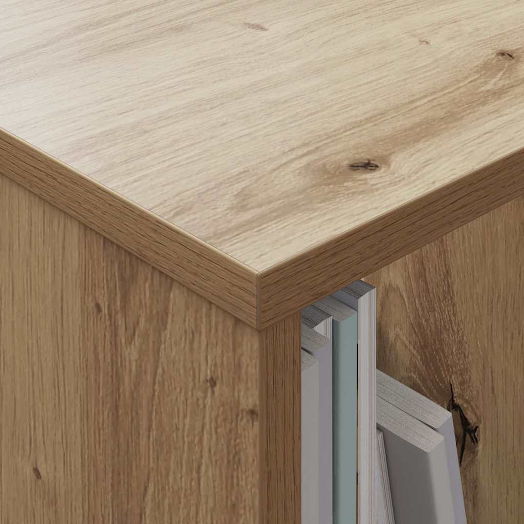 vidaXL Magazine Rack Artisan Oak 102 x 30 x 45 cm
