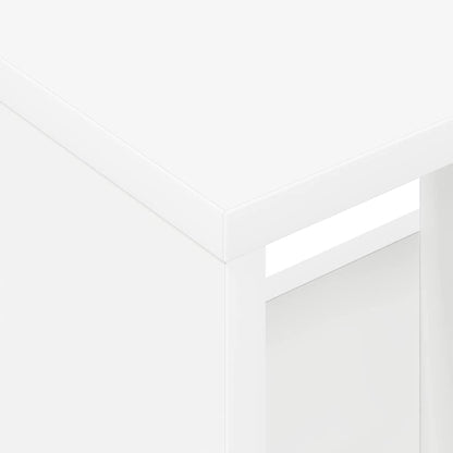 vidaXL Magazine Rack White 35 x 30 x 45 cm