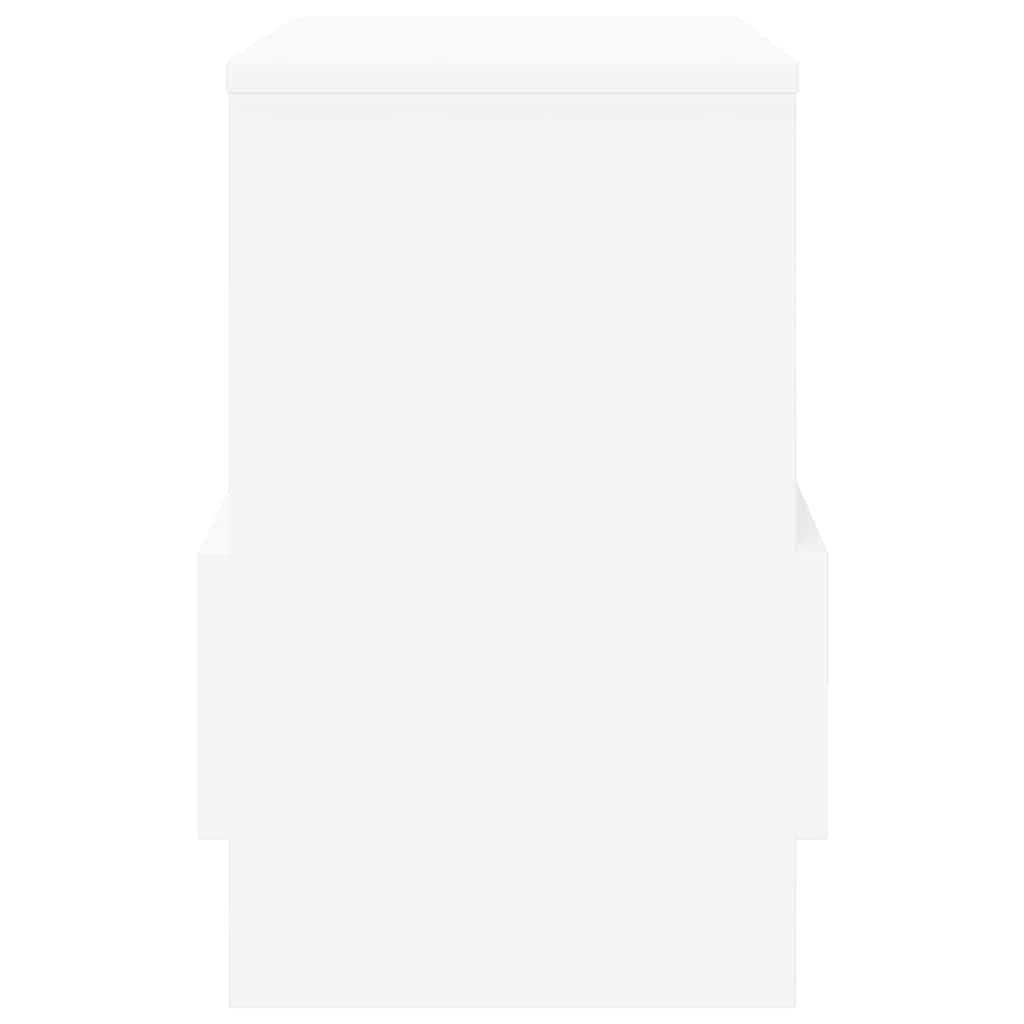 vidaXL Magazine Rack White 35 x 30 x 45 cm