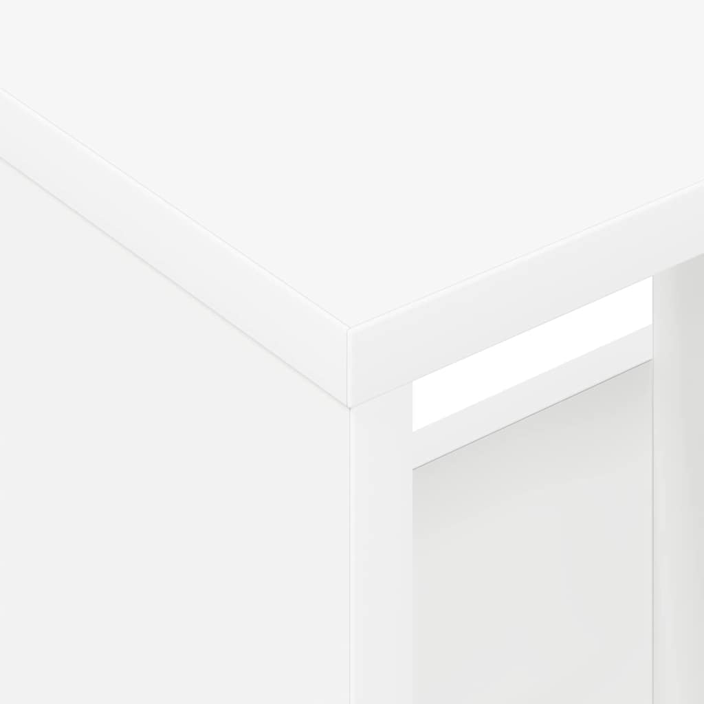 vidaXL Magazine Rack 2 pcs White 35 x 30 x 45 cm