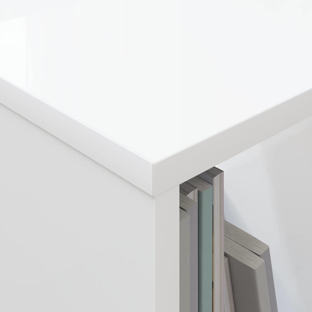 vidaXL Magazine Rack 2 pcs White 35 x 30 x 45 cm