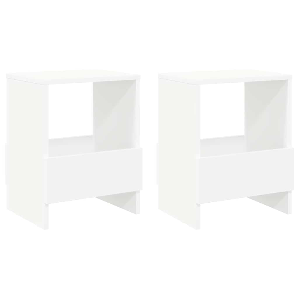 vidaXL Magazine Rack 2 pcs White 35 x 30 x 45 cm