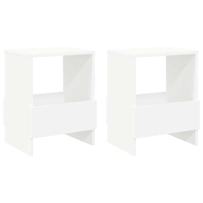 vidaXL Magazine Rack 2 pcs White 35 x 30 x 45 cm