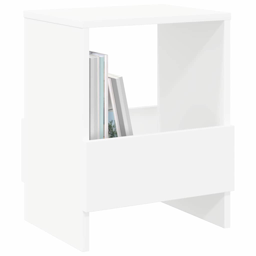 vidaXL Magazine Rack 2 pcs White 35 x 30 x 45 cm
