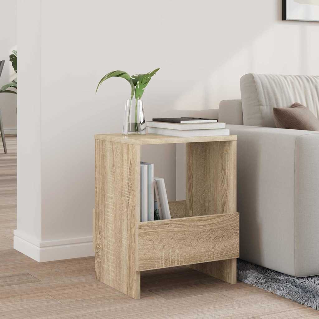 vidaXL Magazine Rack Sonoma Oak 35 x 30 x 45 cm