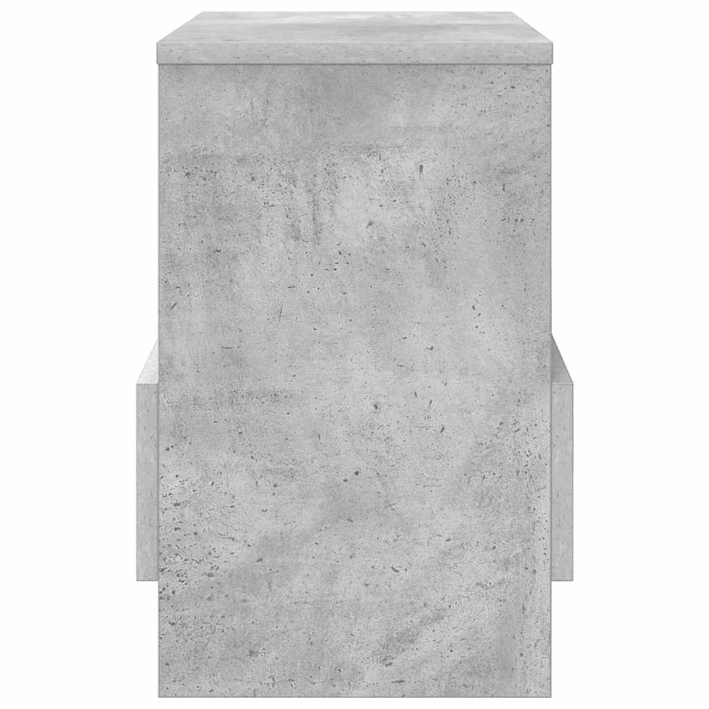 vidaXL Magazine Rack Concrete Grey 35 x 30 x 45 cm