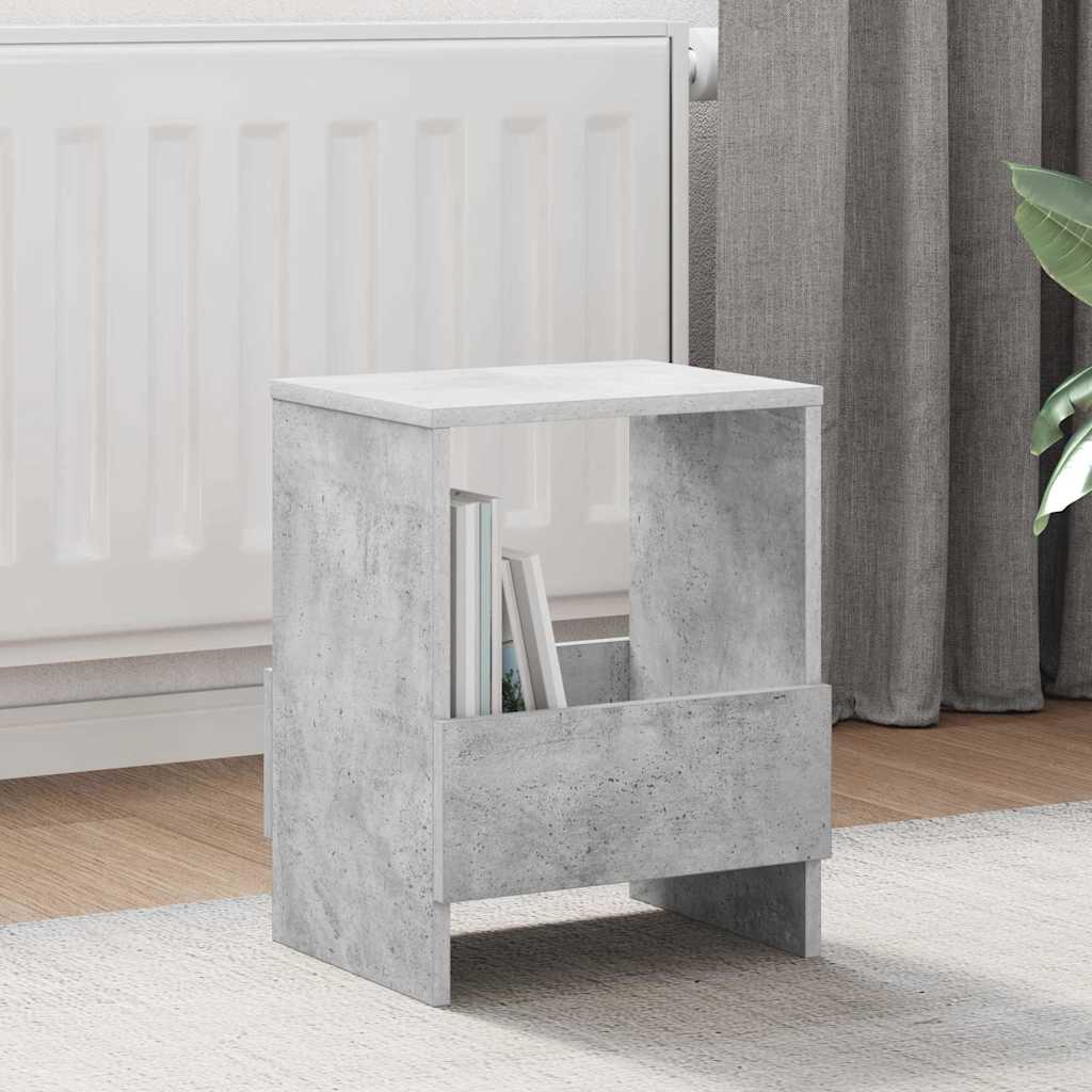 vidaXL Magazine Rack 2 pcs Concrete Grey 35 x 30 x 45 cm