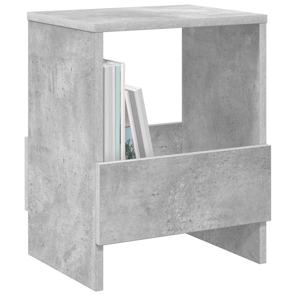 vidaXL Magazine Rack 2 pcs Concrete Grey 35 x 30 x 45 cm
