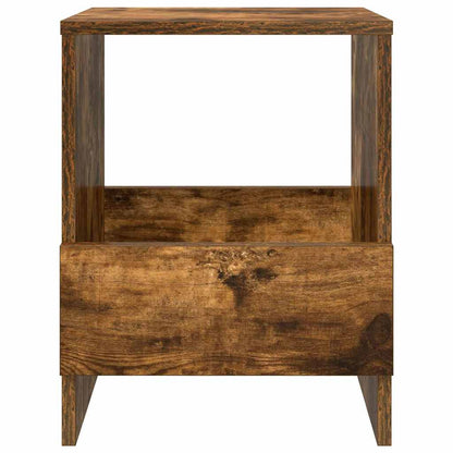vidaXL Magazine Rack 2 pcs Smoked Oak 35 x 30 x 45 cm