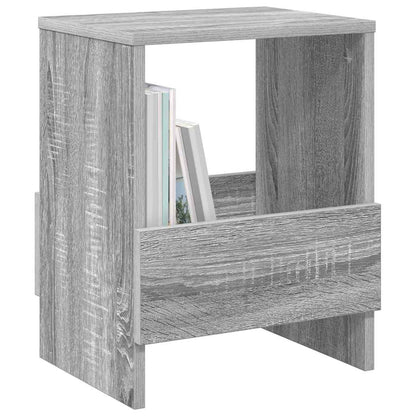 vidaXL Magazine Rack 2 pcs Grey Sonoma 35 x 30 x 45 cm