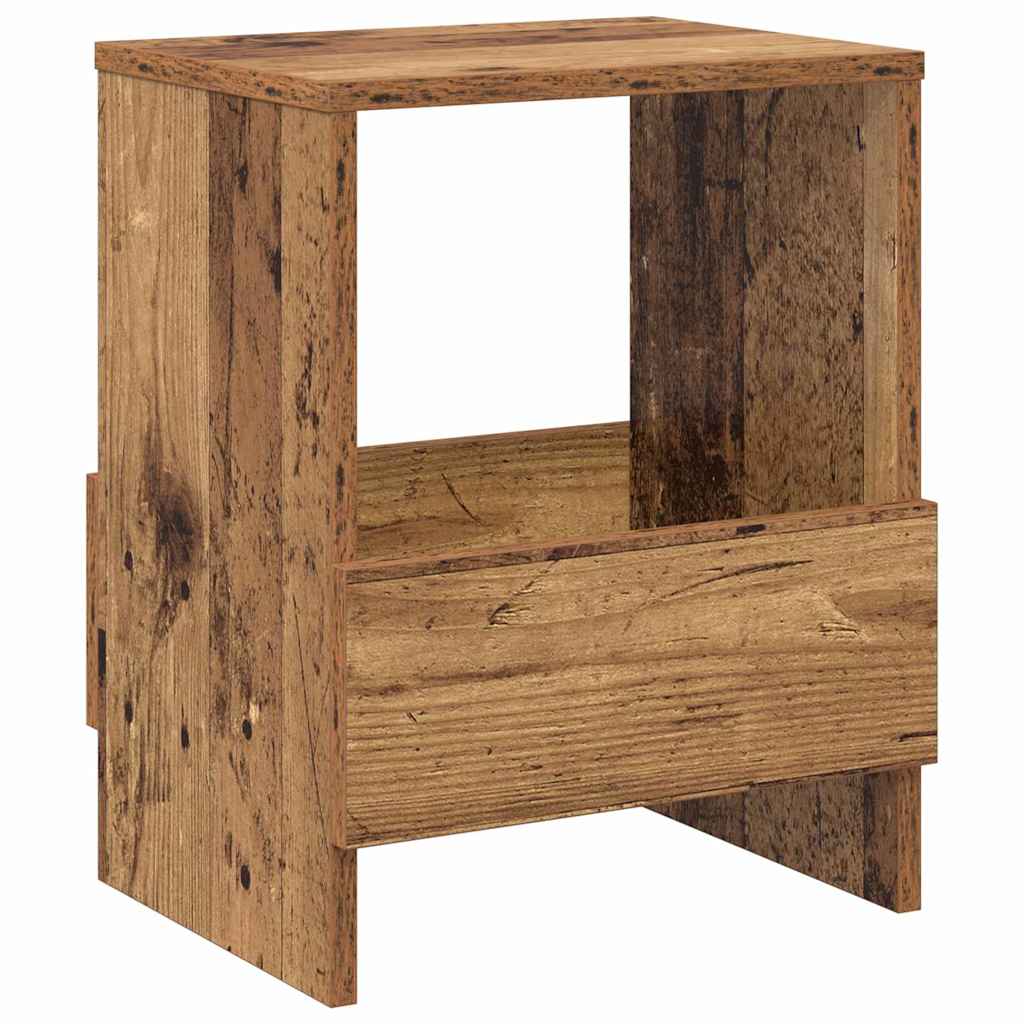vidaXL Magazine Rack Old Wood 35 x 30 x 45 cm