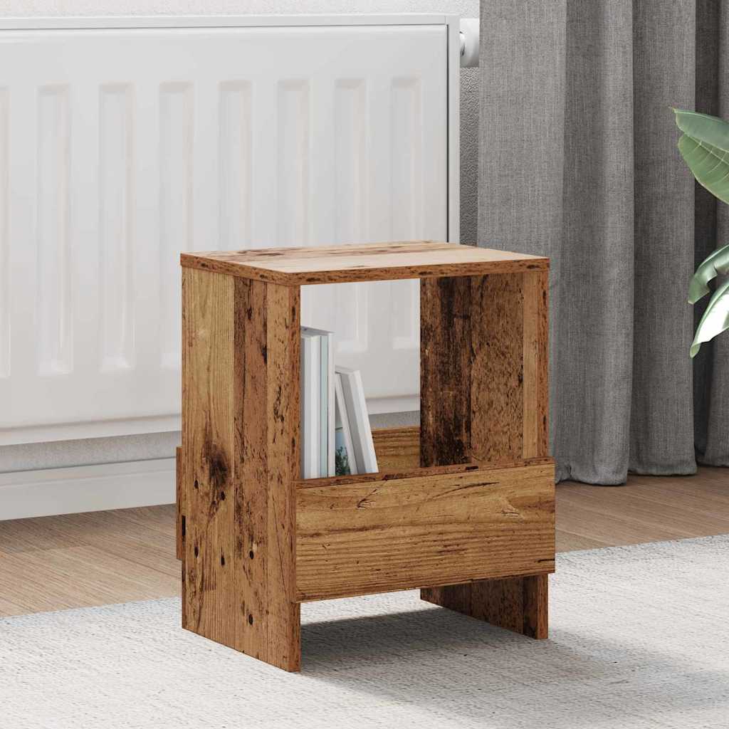 vidaXL Magazine Rack 2 pcs Old Wood 35 x 30 x 45 cm