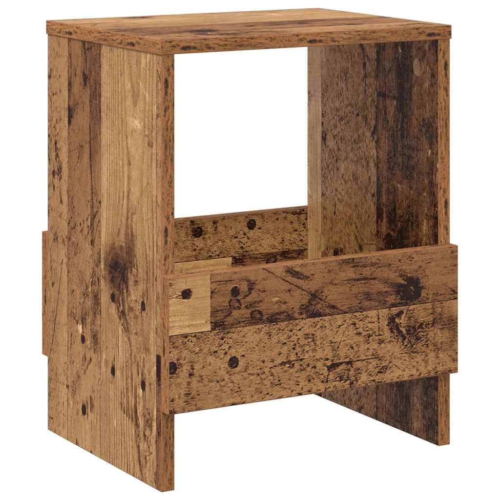 vidaXL Magazine Rack 2 pcs Old Wood 35 x 30 x 45 cm