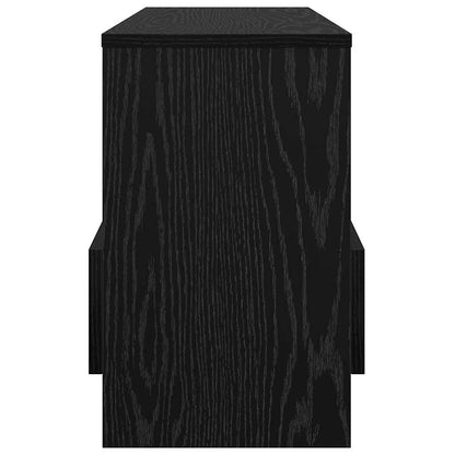 vidaXL Magazine Rack Black Oak 68.5 x 30 x 45 cm