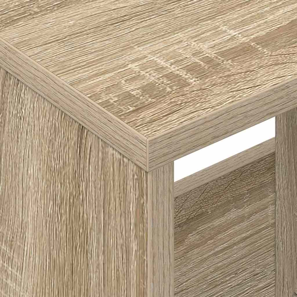 vidaXL Magazine Rack Sonoma Oak 68.5 x 30 x 45 cm