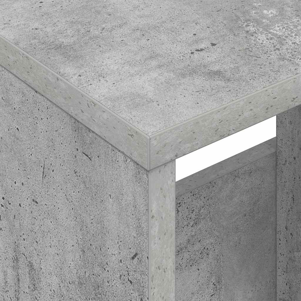vidaXL Magazine Rack Concrete Grey 68.5 x 30 x 45 cm