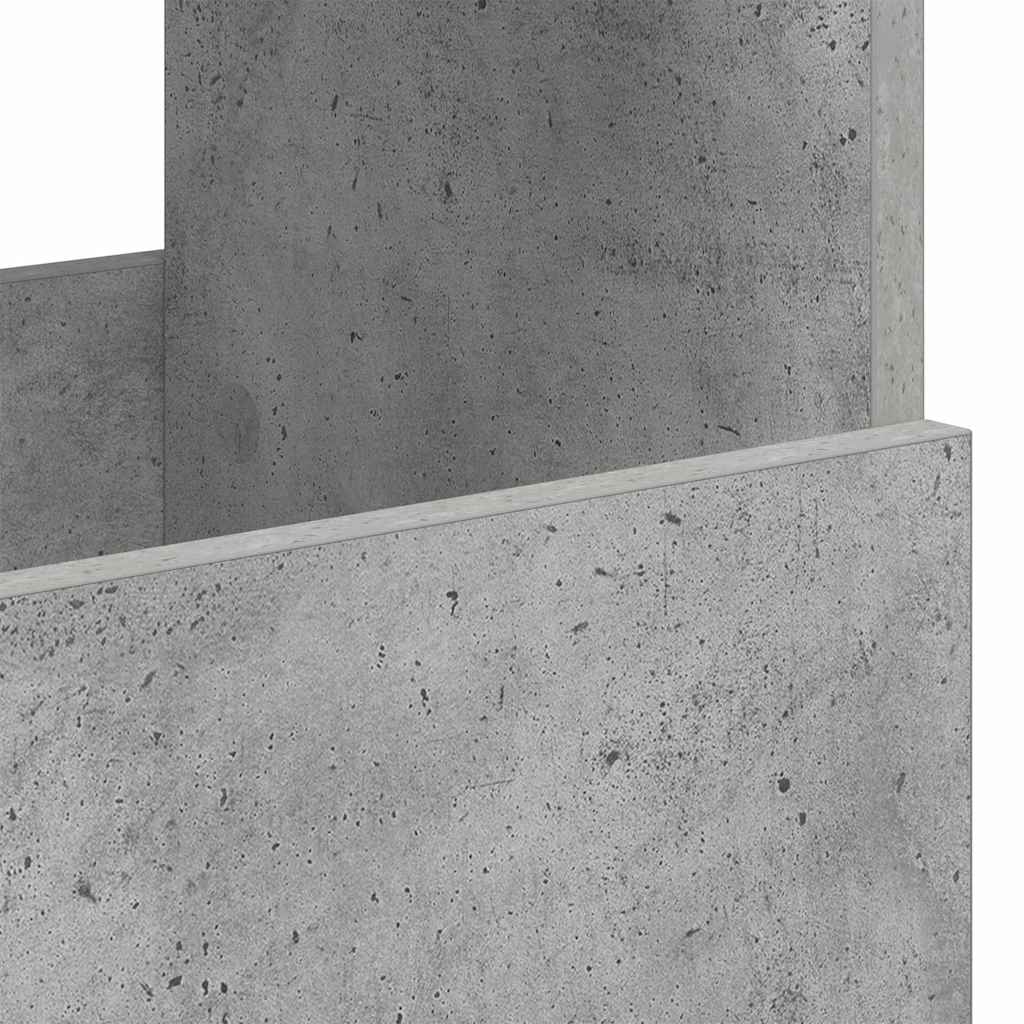 vidaXL Magazine Rack Concrete Grey 68.5 x 30 x 45 cm
