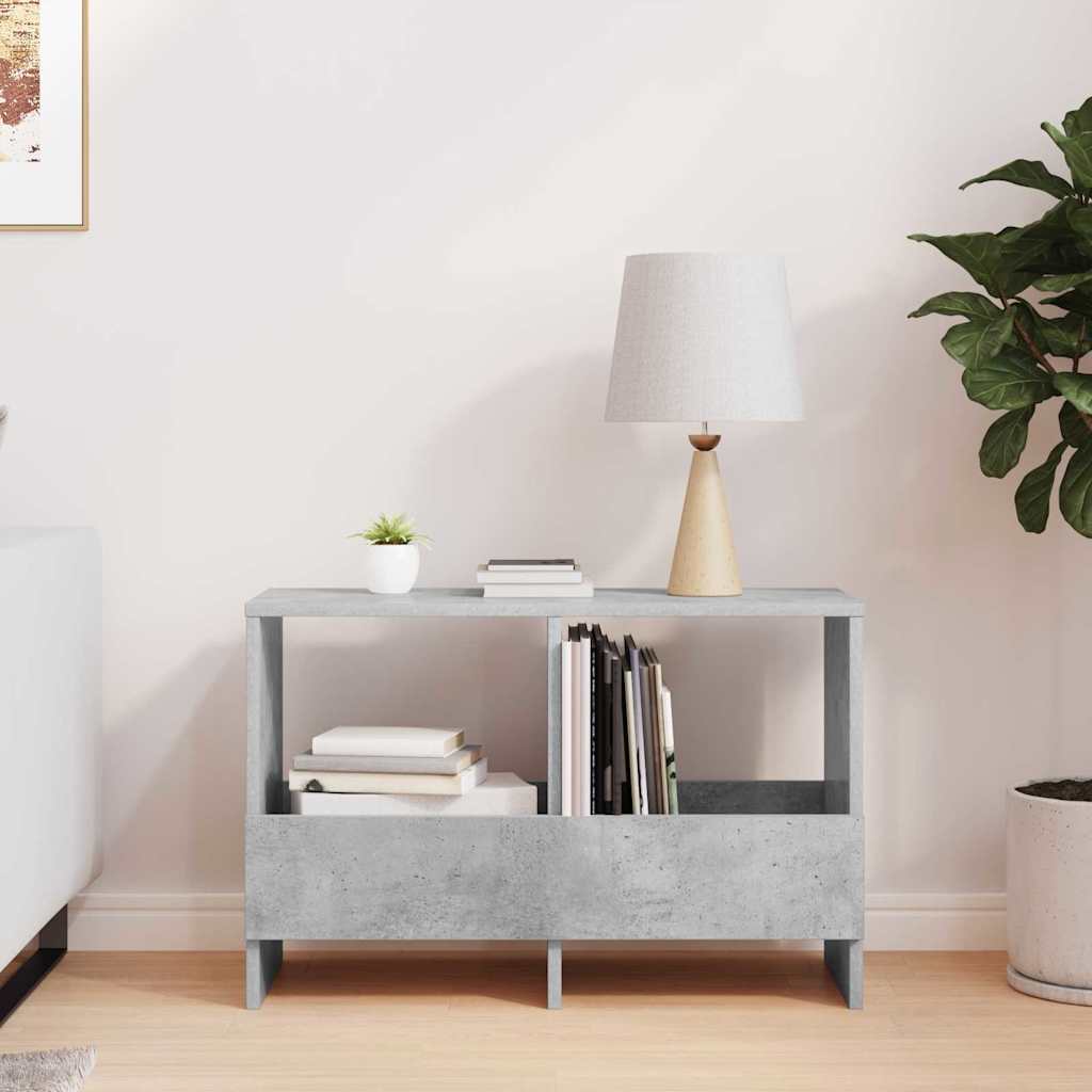vidaXL Magazine Rack Concrete Grey 68.5 x 30 x 45 cm