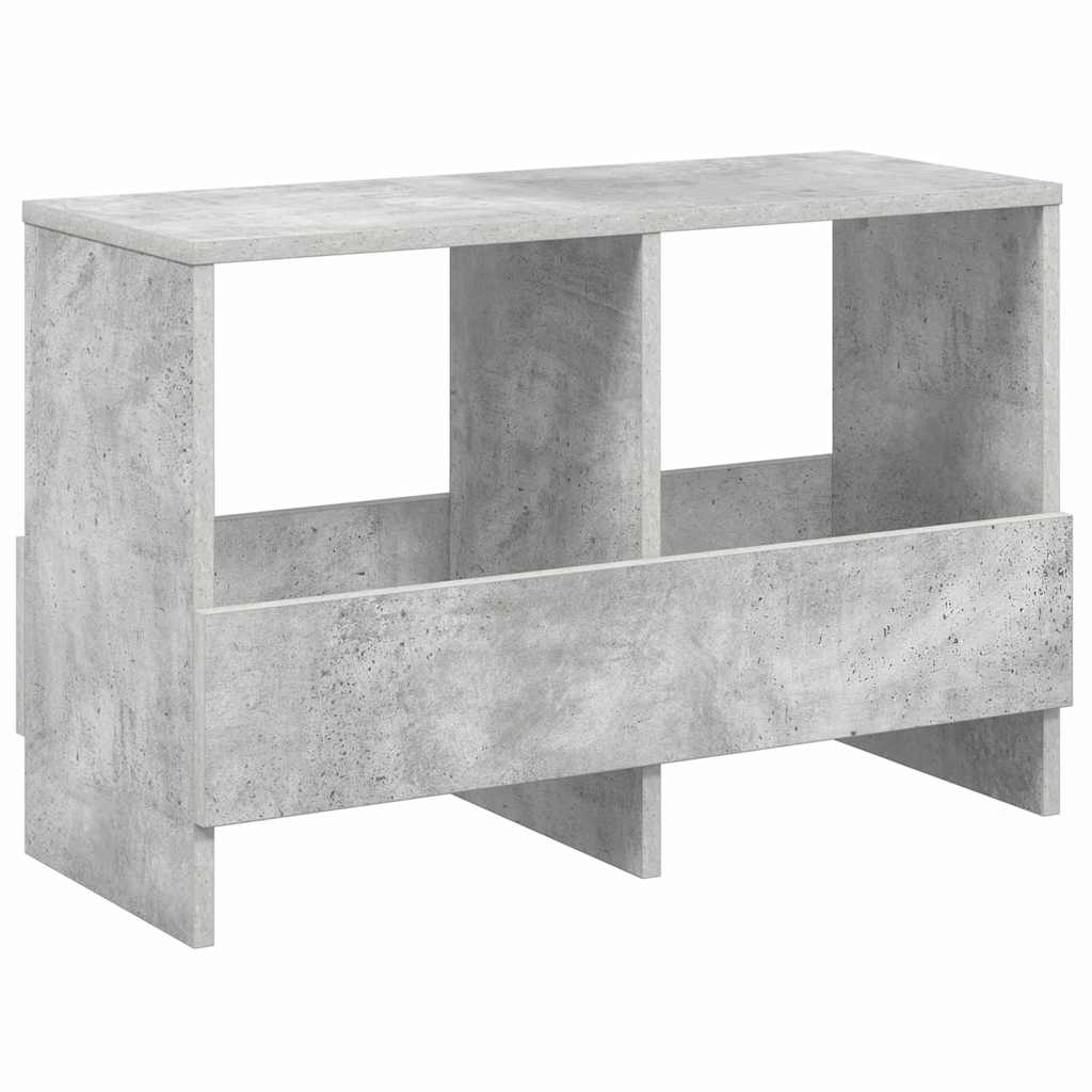 vidaXL Magazine Rack Concrete Grey 68.5 x 30 x 45 cm