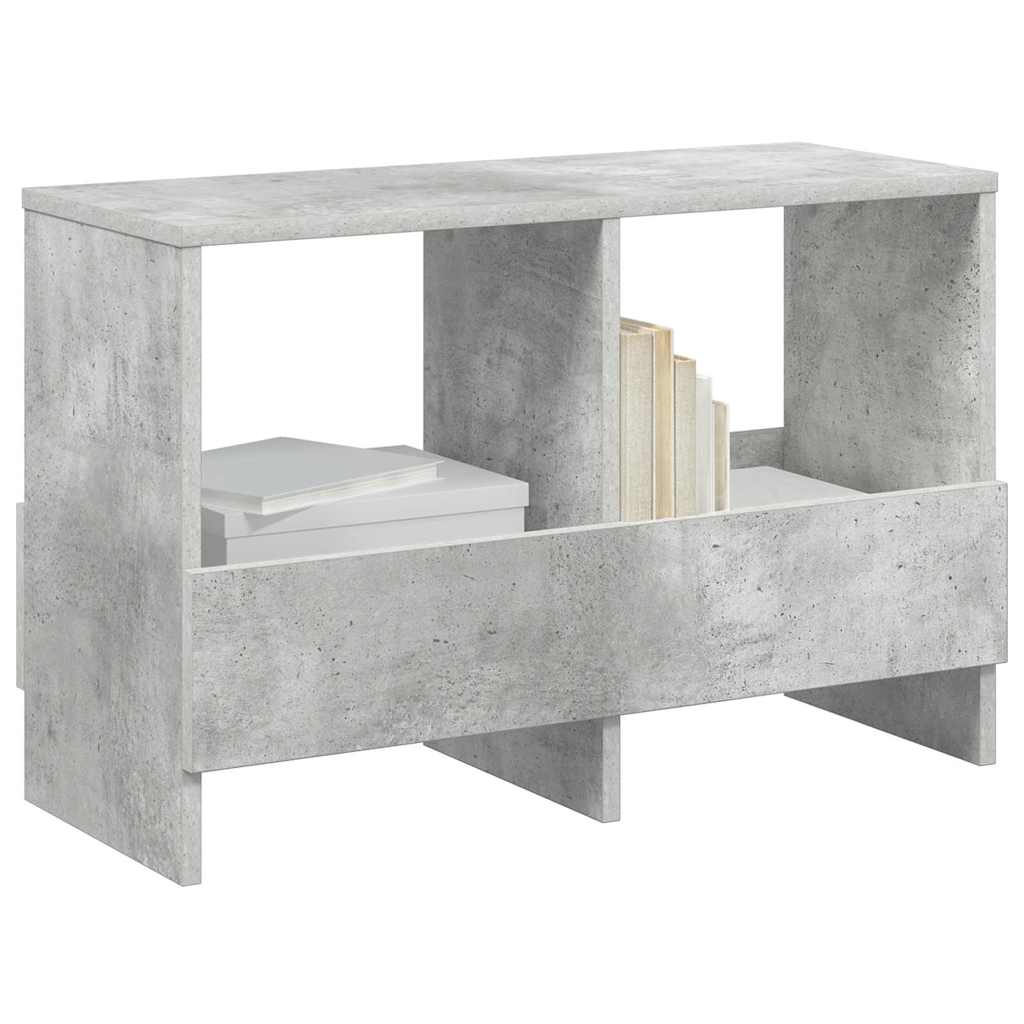 vidaXL Magazine Rack Concrete Grey 68.5 x 30 x 45 cm