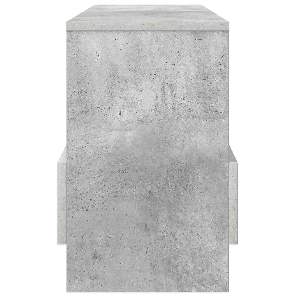 vidaXL Magazine Rack Concrete Grey 68.5 x 30 x 45 cm