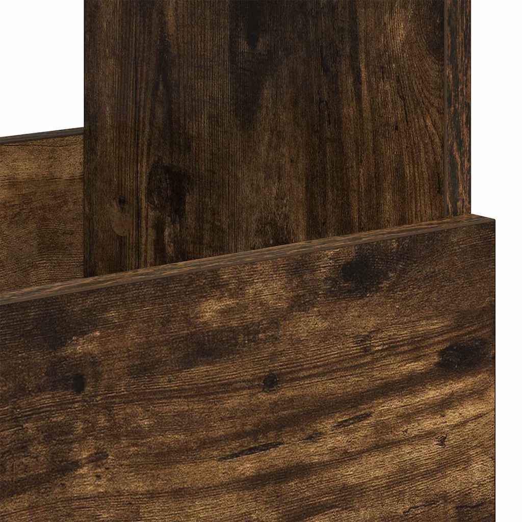 vidaXL Magazine Rack Smoked Oak 68.5 x 30 x 45 cm