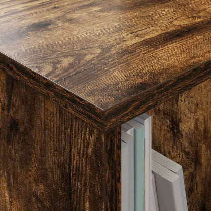 vidaXL Magazine Rack Smoked Oak 68.5 x 30 x 45 cm