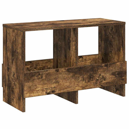vidaXL Magazine Rack Smoked Oak 68.5 x 30 x 45 cm