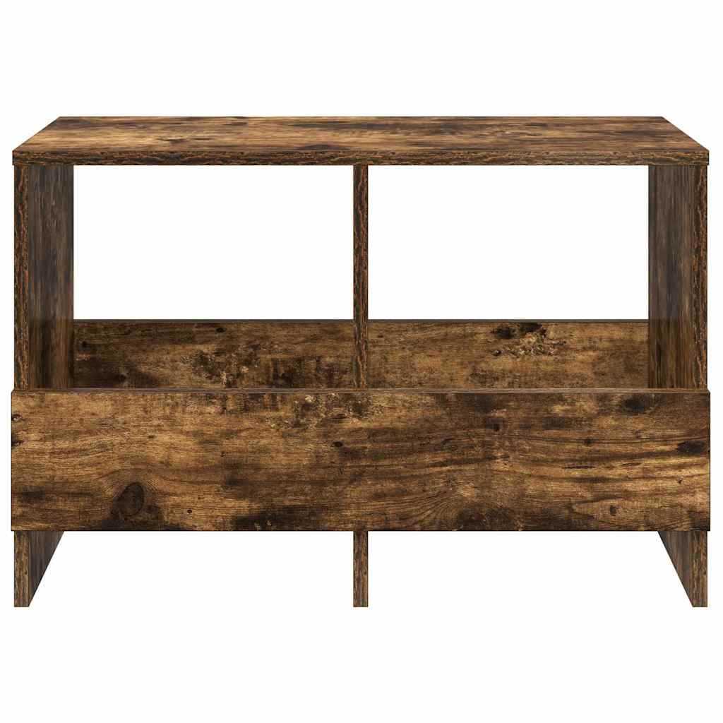 vidaXL Magazine Rack Smoked Oak 68.5 x 30 x 45 cm