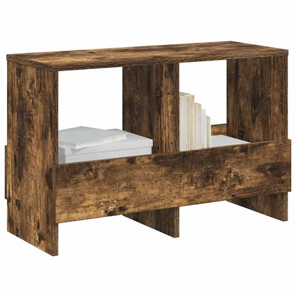 vidaXL Magazine Rack Smoked Oak 68.5 x 30 x 45 cm