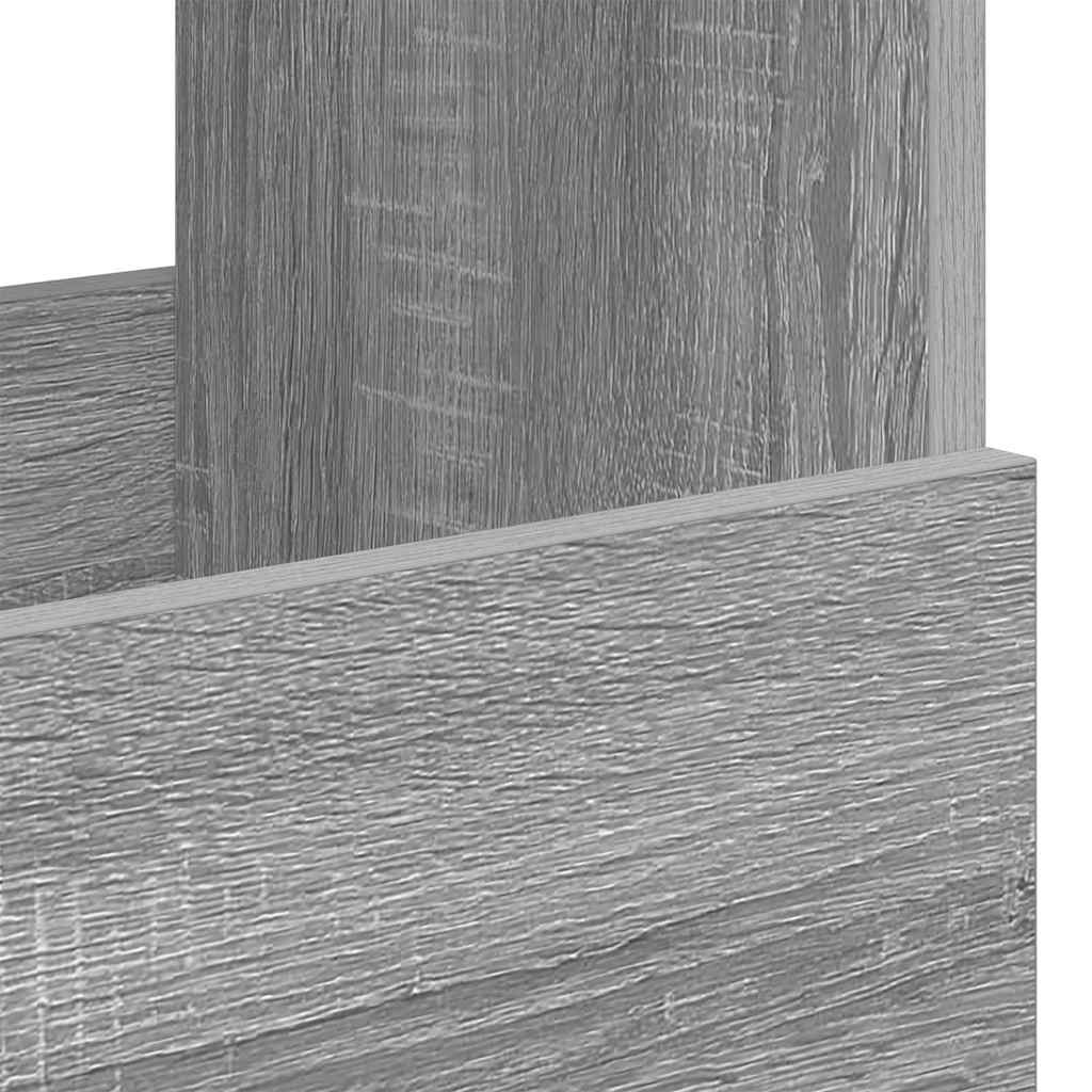 vidaXL Magazine Rack Grey Sonoma 68.5 x 30 x 45 cm