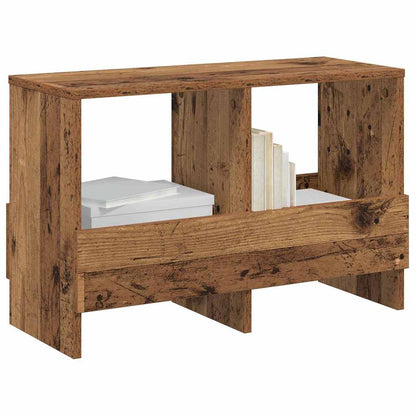 vidaXL Magazine Rack Old Wood 68.5 x 30 x 45 cm