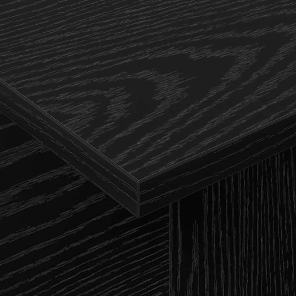 vidaXL TV Stand Black Oak 102 x 35 x 45 cm Engineered Wood