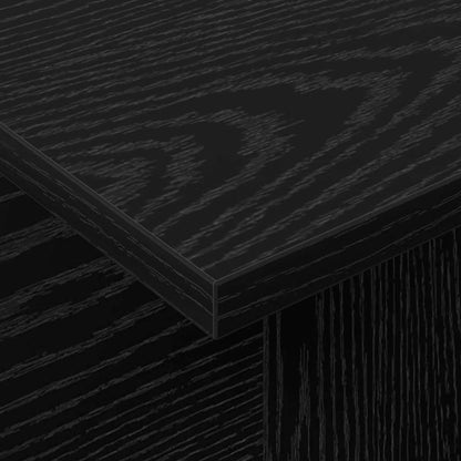 vidaXL TV Stand Black Oak 102 x 35 x 45 cm Engineered Wood