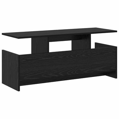 vidaXL TV Stand Black Oak 102 x 35 x 45 cm Engineered Wood