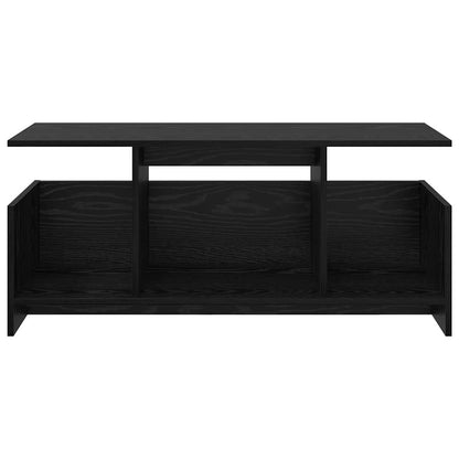 vidaXL TV Stand Black Oak 102 x 35 x 45 cm Engineered Wood