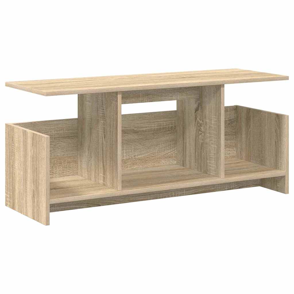 vidaXL TV Stand Sonoma Oak 102 x 35 x 45 cm Engineered Wood