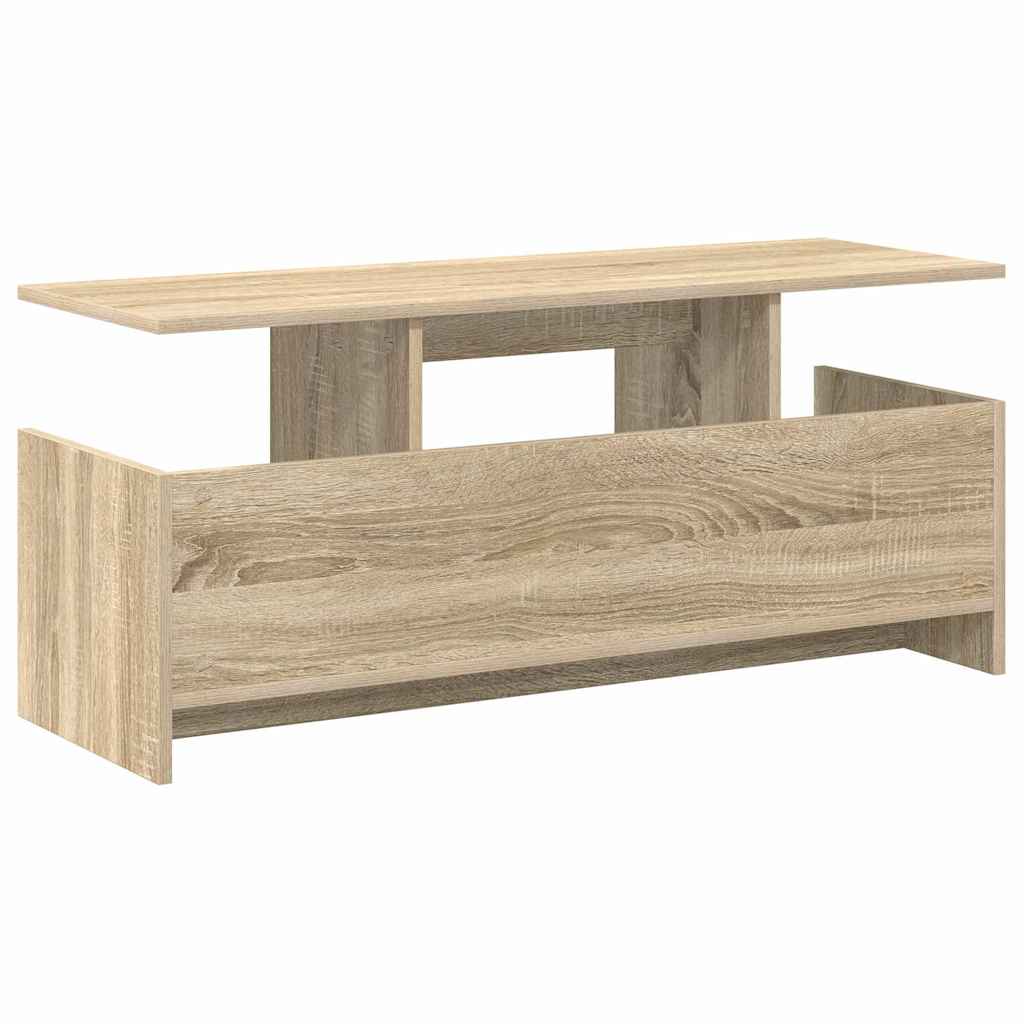 vidaXL TV Stand Sonoma Oak 102 x 35 x 45 cm Engineered Wood