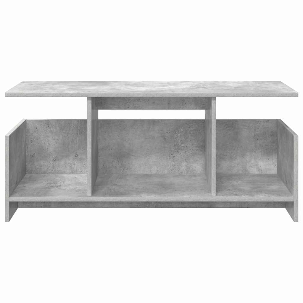 vidaXL TV Stand Concrete Grey 102 x 35 x 45 cm Engineered Wood