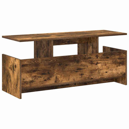 vidaXL TV Stand Smoked Oak 102 x 35 x 45 cm Engineered Wood