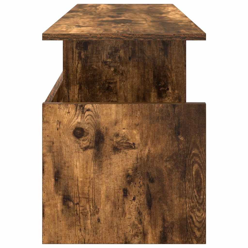 vidaXL TV Stand Smoked Oak 102 x 35 x 45 cm Engineered Wood